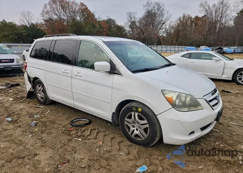 2007 Honda Odyssey Exl z USA, uszkodzony, nr VIN 5FNRL38697B135174